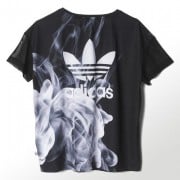 T Shirts and shirts adidas Rita Ora White Smoke Tee Black Noir Footshop