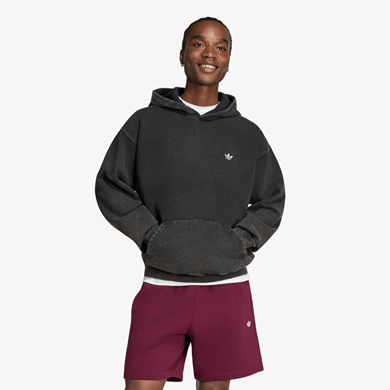 Kampsun adidas Trefoil Essentials Washed Loose Hoodie Black