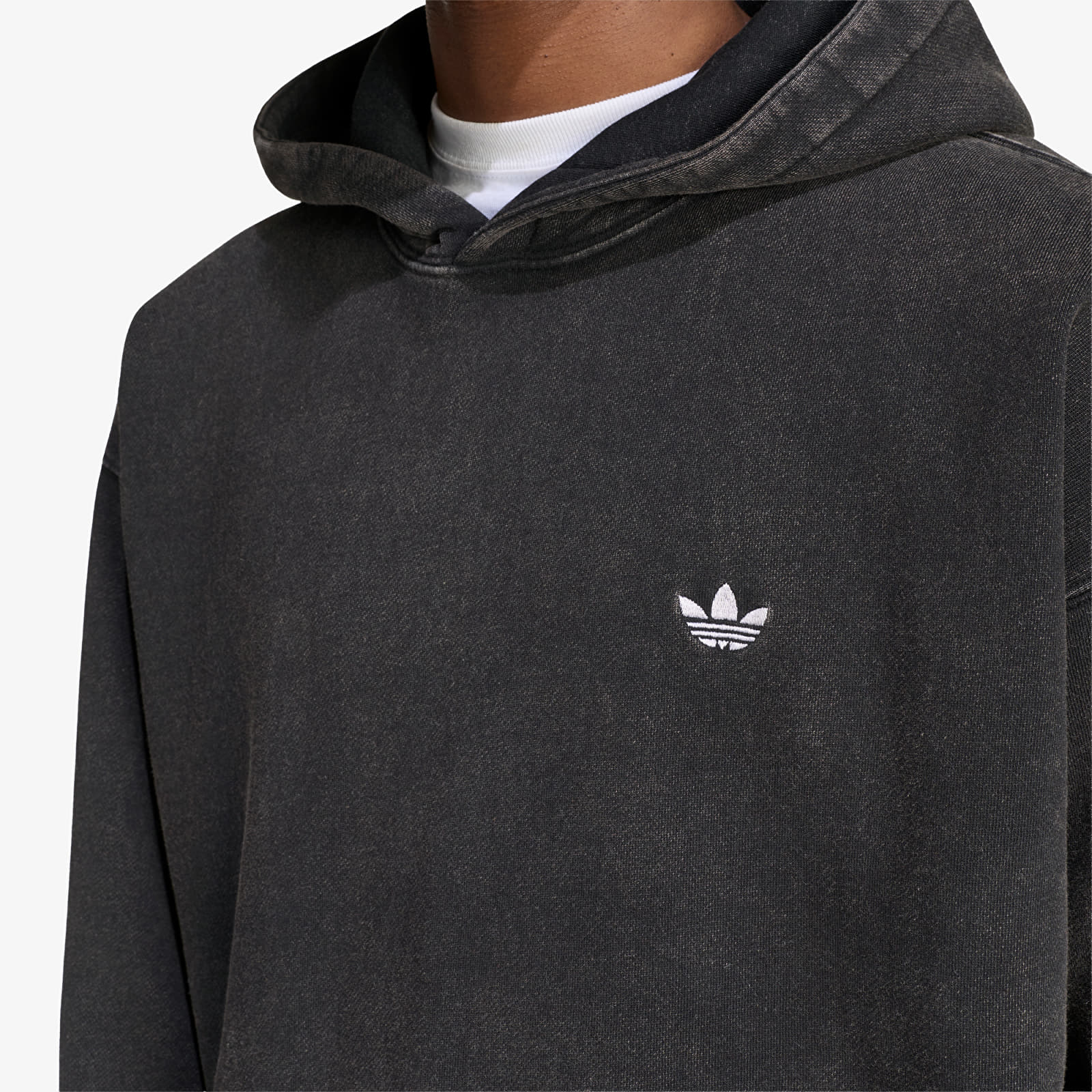 Kapuutsikud ja kampsunid adidas Trefoil Essentials Washed Loose Hoodie Black
