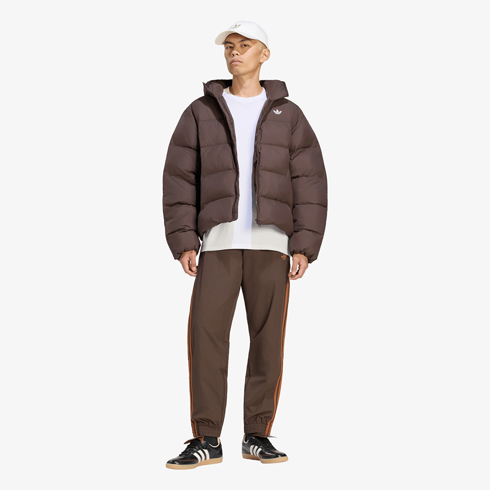 Geci adidas Hooded Regen Jacket Aurora Coffee