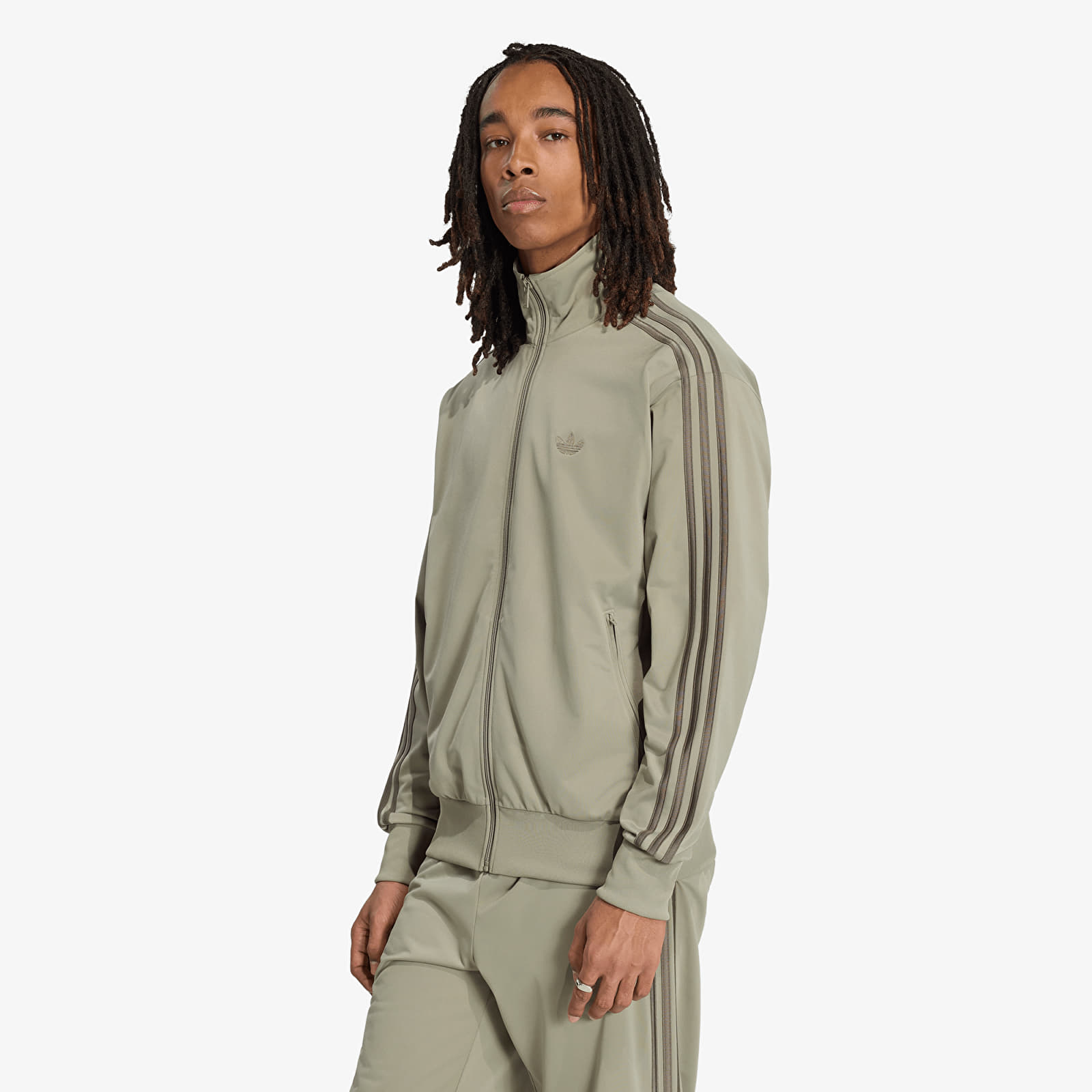 Bluzy adidas Firebird Track Jacket Silver Pebble
