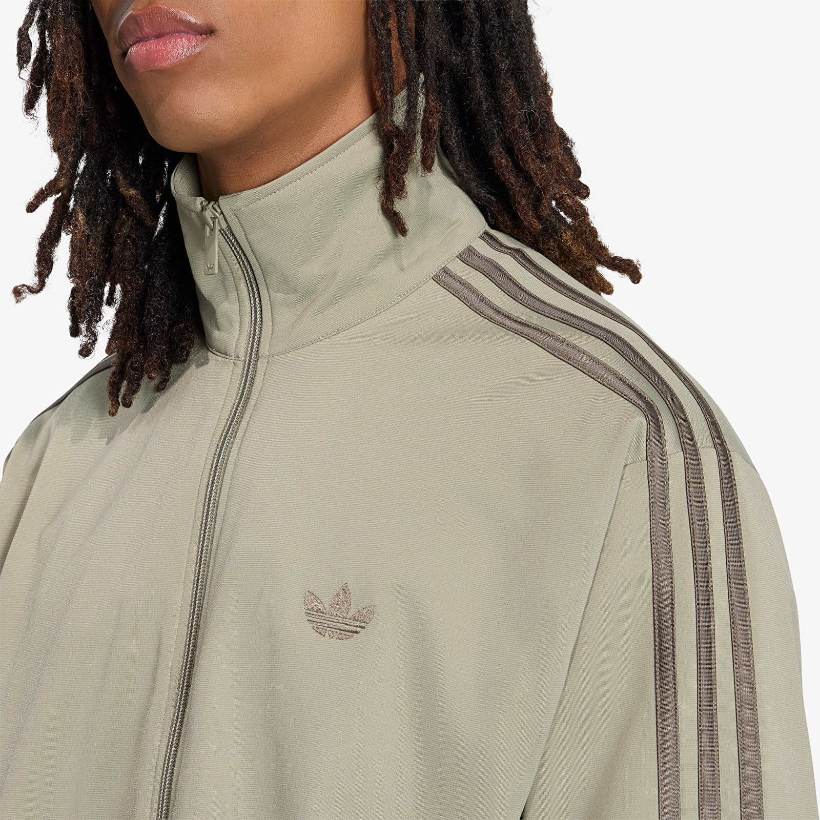 Bluzy adidas Firebird Track Jacket Silver Pebble