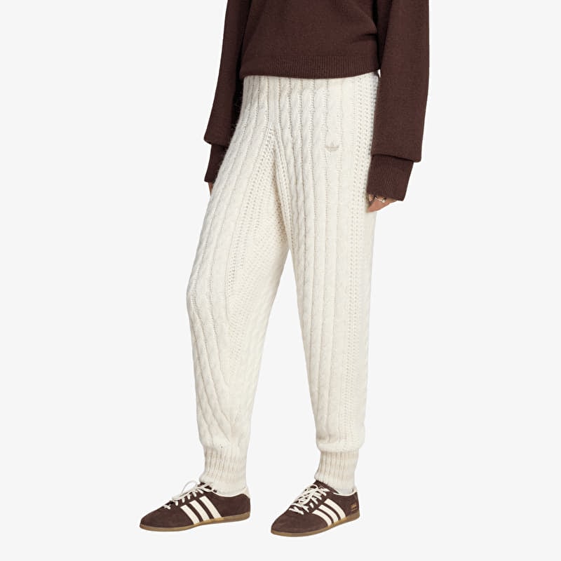 Φόρμα adidas Cable Knit Firebird Track Pant Cloud White/ Alumina