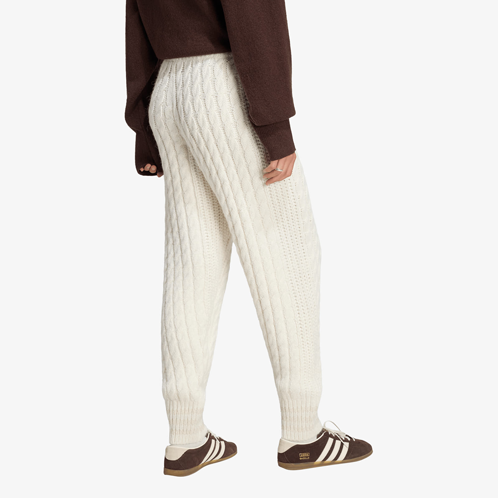 Φόρμες adidas Cable Knit Firebird Track Pant Cloud White/ Alumina