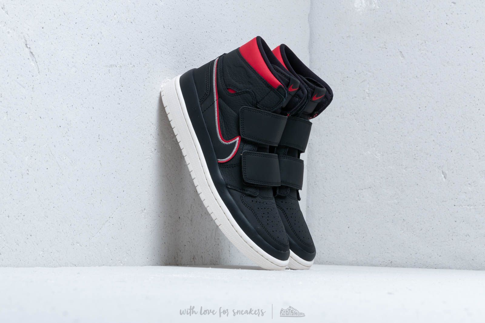 Men's shoes Air Jordan 1 Re Hi Double Strp Black/ Gym Red-Sail