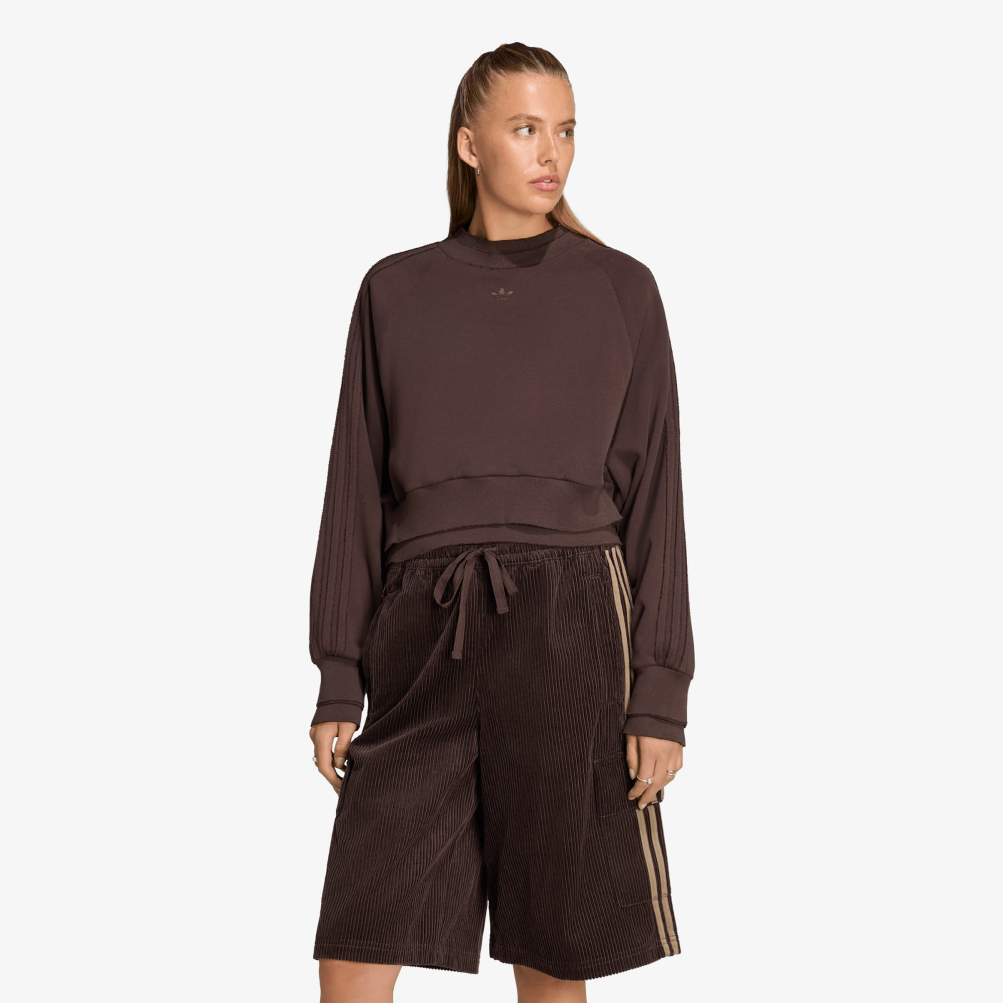 Sweatshirt adidas Winterized Double Crew Sweatshirt Aurora Coffee M