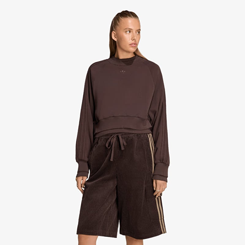 Φούτερ adidas Winterized Double Crew Sweatshirt Aurora Coffee