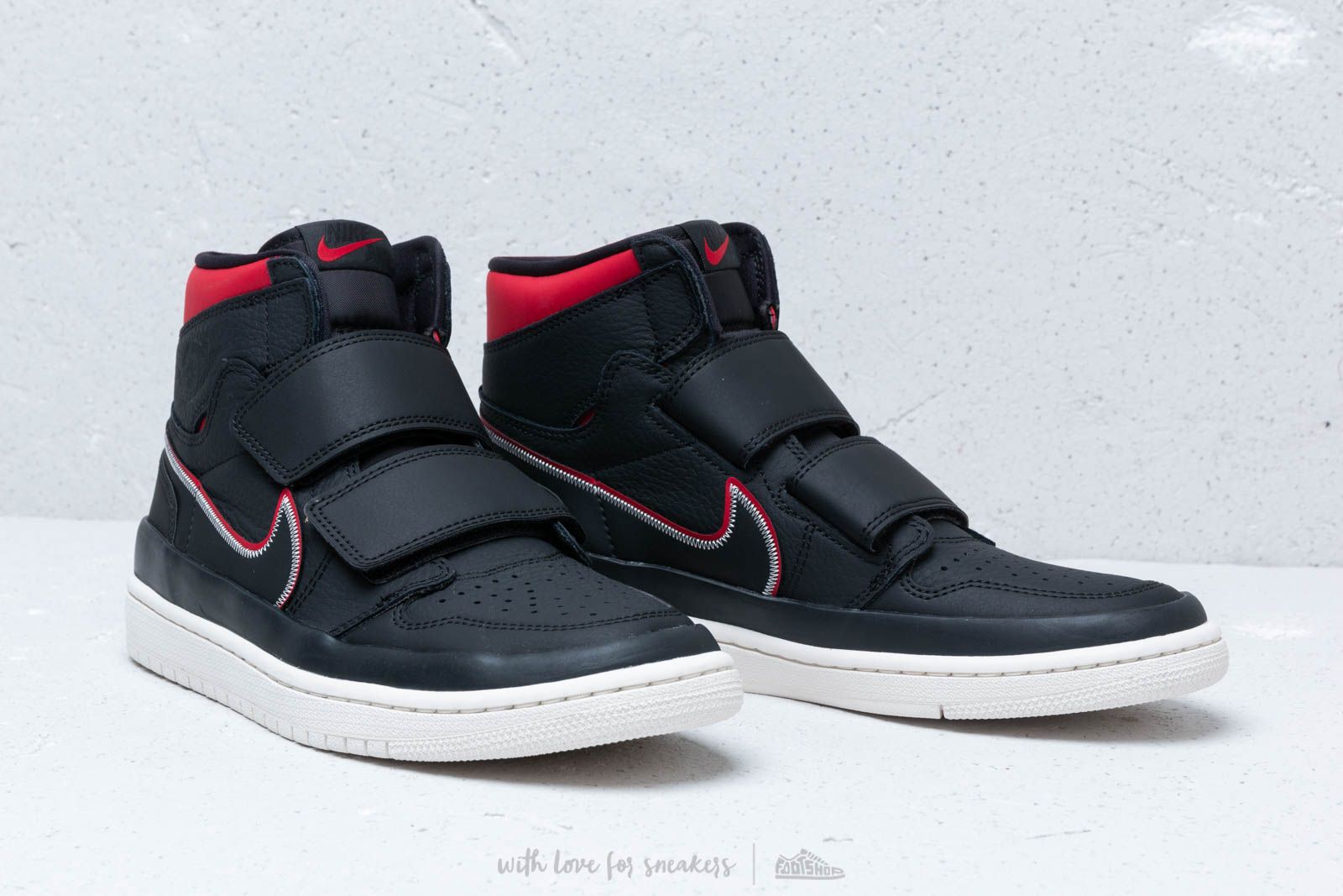 Men's shoes Air Jordan 1 Re Hi Double Strp Black/ Gym Red-Sail
