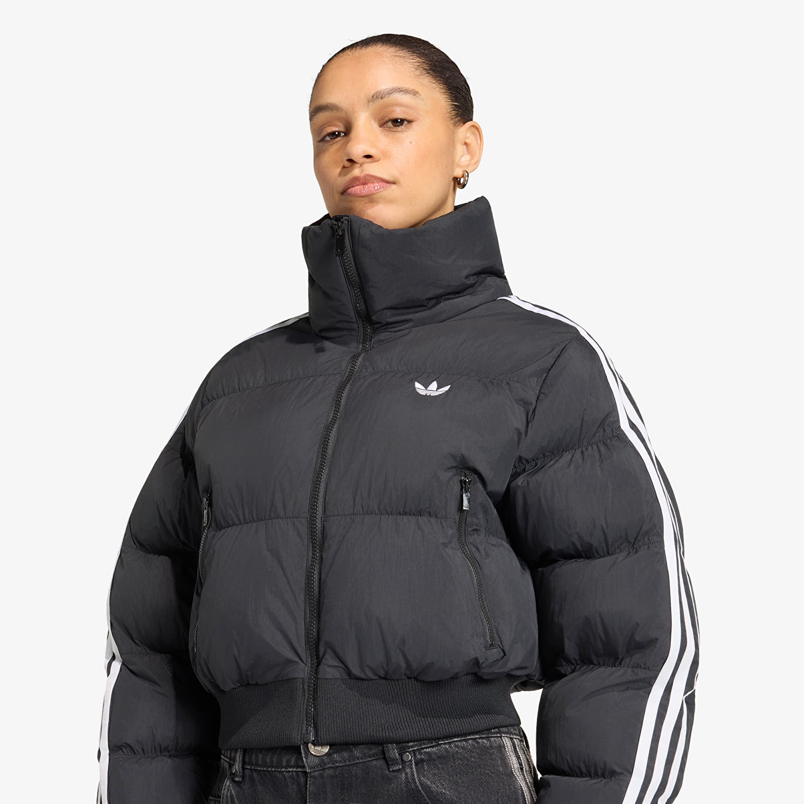 Geci adidas Adicolor Short Puffer Jacket Black