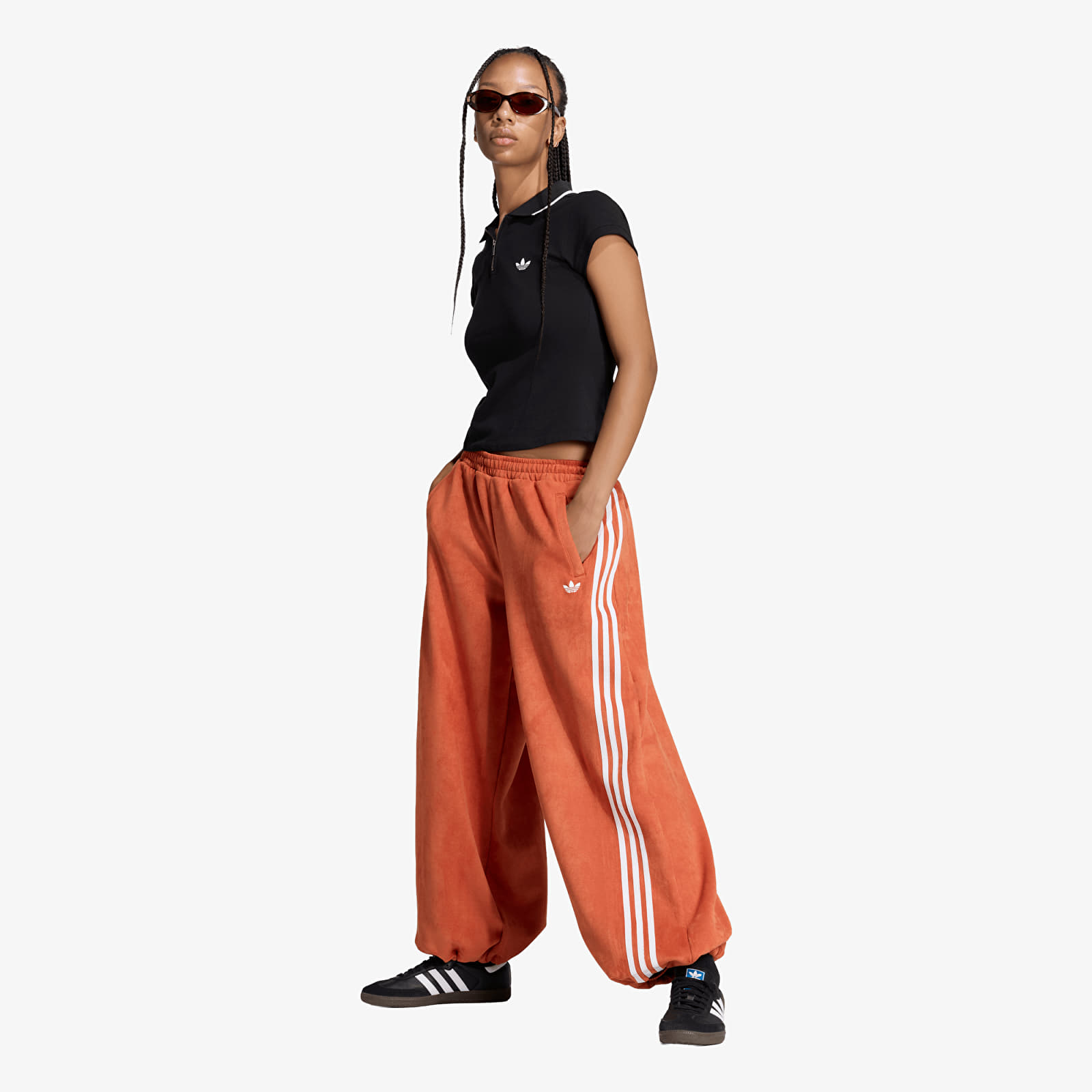 Pantalon adidas Adilenium Season 6 Faux Suede Track Pant Vermillion