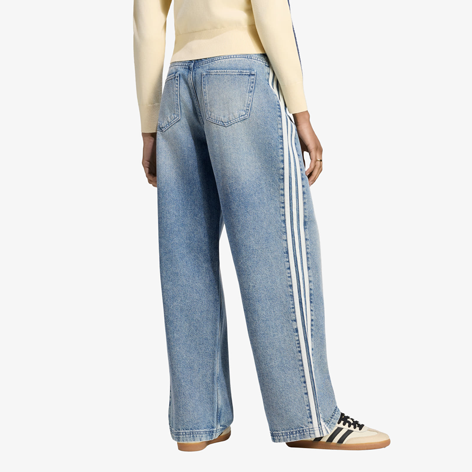 Džínsy adidas Adilenium Season 6 Baggy Denim Pants Blue