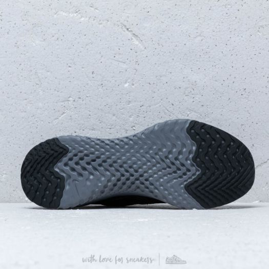 Men s shoes Nike Epic React Flyknit 2 Black Black White Gunsmoke Footshop
