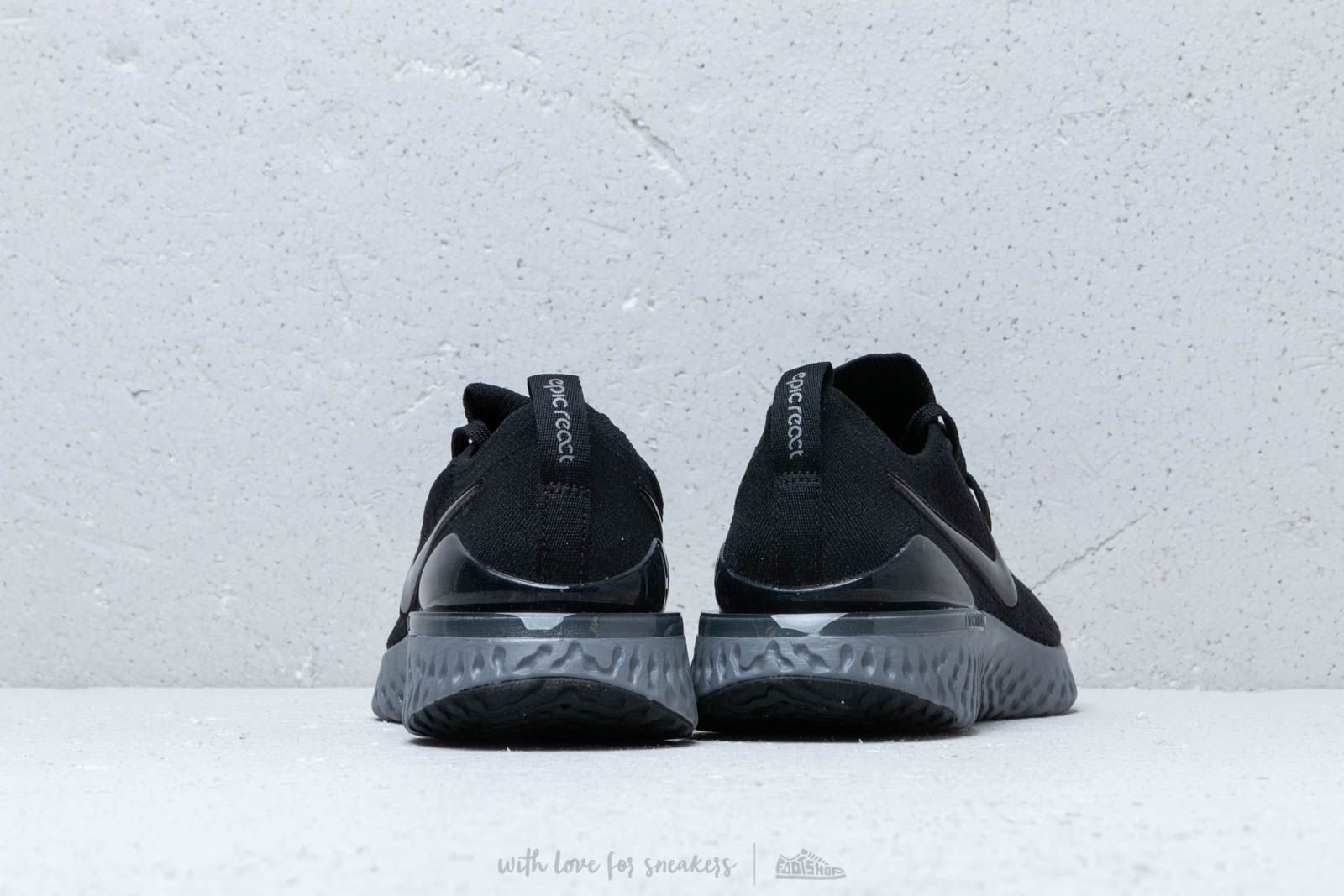 Nike epic react flyknit 2 - laufschuhe herren - black-black-white-gunsmoke top