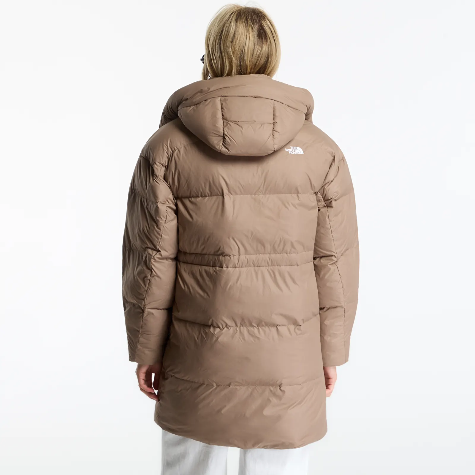 Páperové bundy The North Face Puffer Oversize Parka Garnet