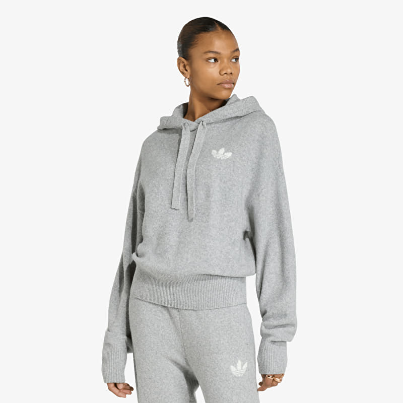 Sweatshirt adidas Essentials Knit Hoodie Medium Grey Heather