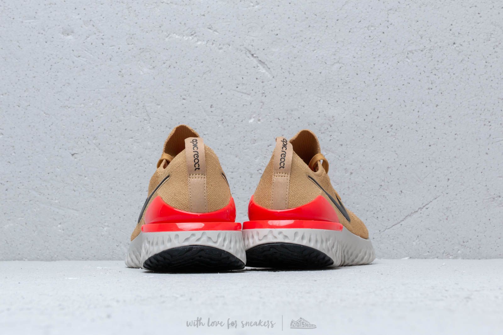 Men s shoes Nike Epic React Flyknit 2 Club Gold Black Red Orbit Footshop
