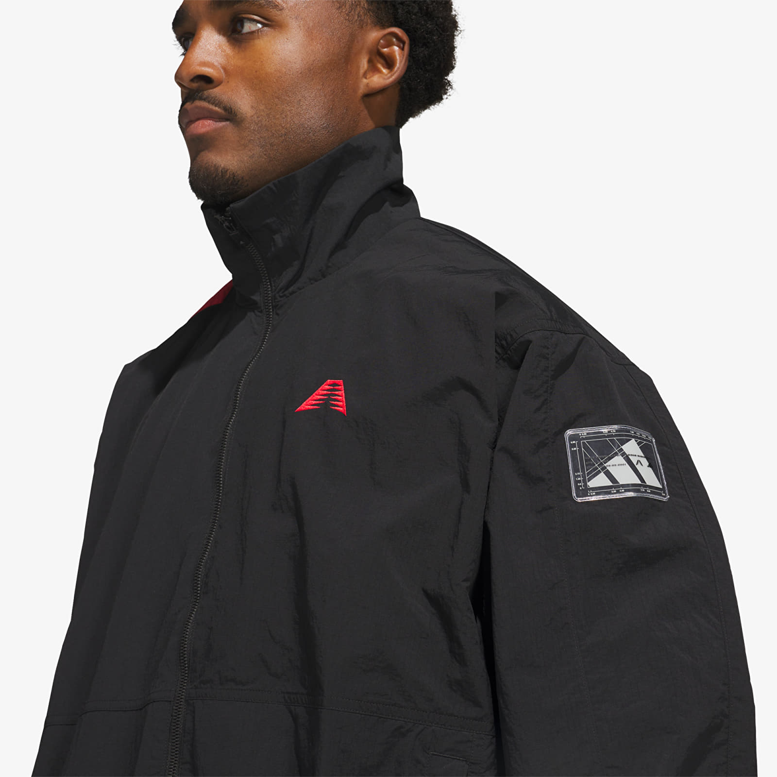 Μπουφάν adidas Anthony Edwards Foundation Track Jacket Black/ Pure Ruby