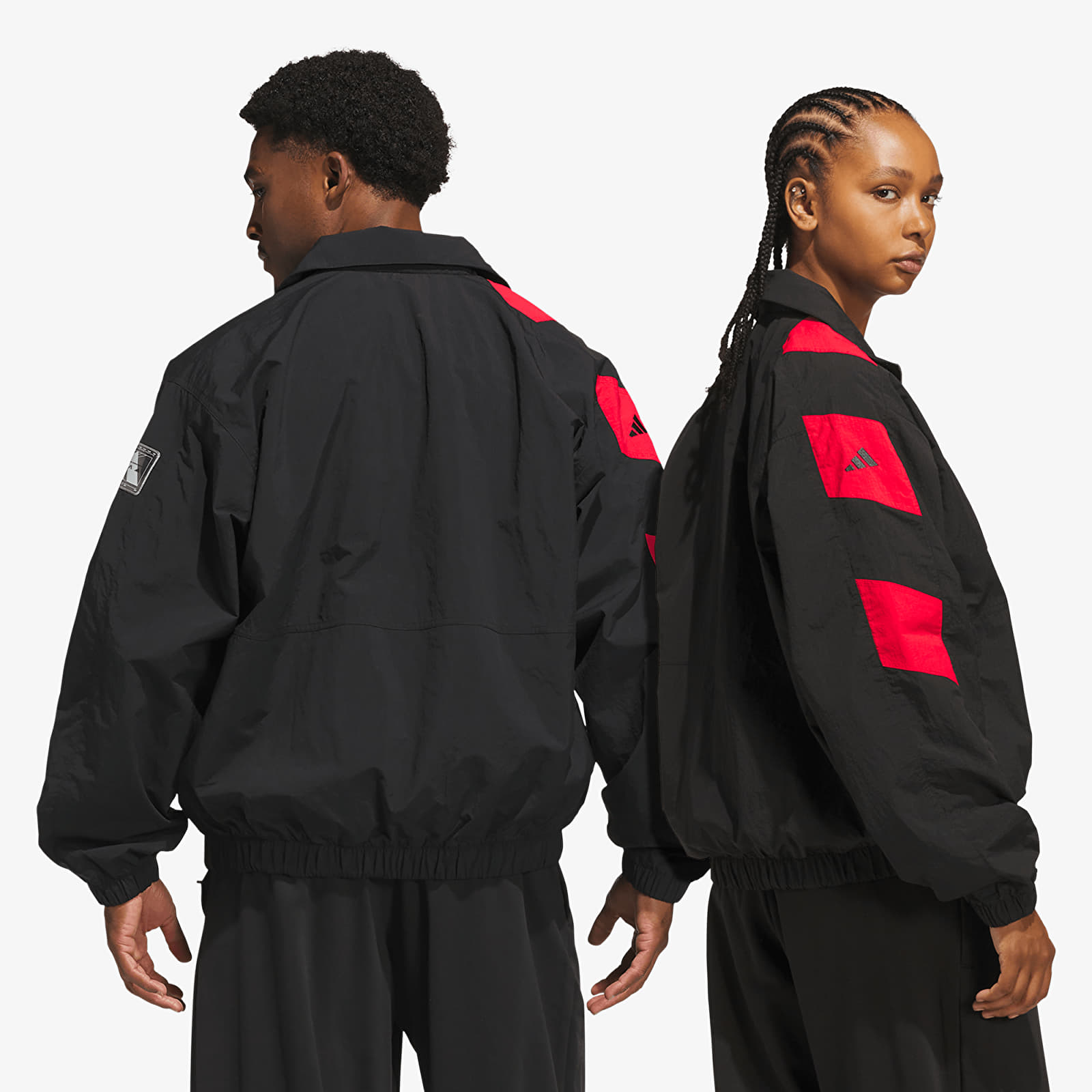 Μπουφάν adidas Anthony Edwards Foundation Track Jacket Black/ Pure Ruby