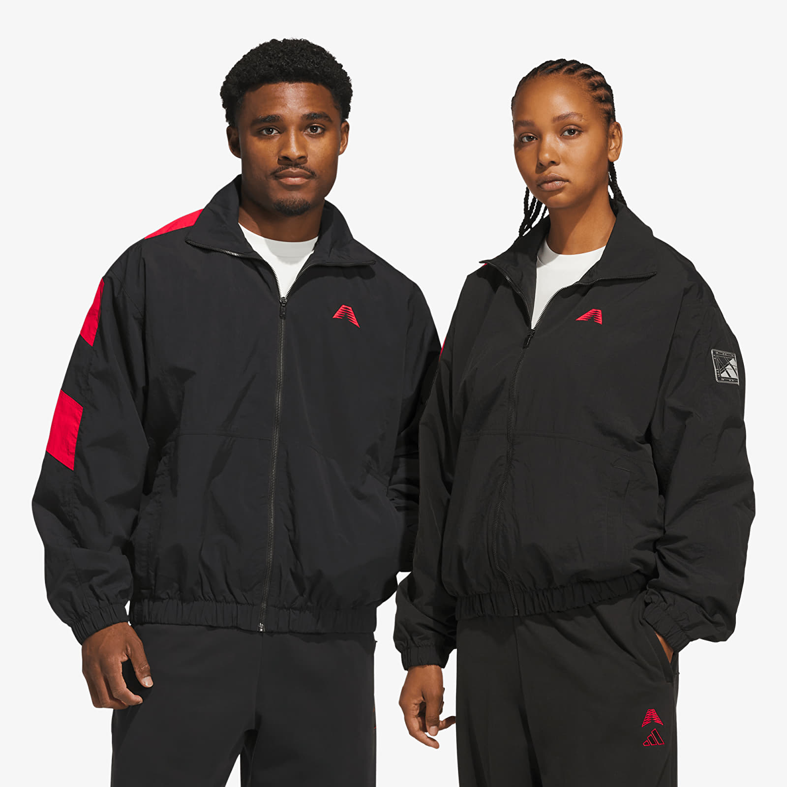 Μπουφάν adidas Anthony Edwards Foundation Track Jacket Black/ Pure Ruby