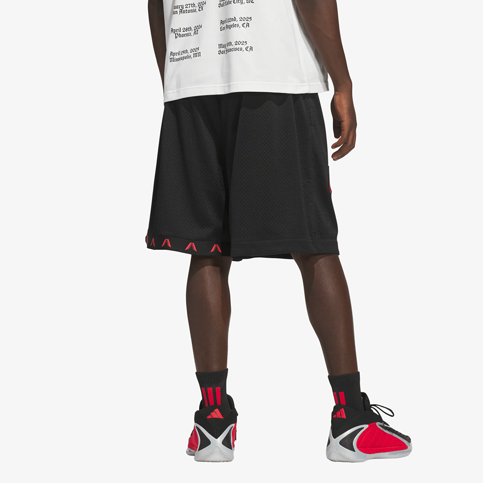 Kraťasy adidas Anthony Edwards Foundation Short Black/ Pure Ruby