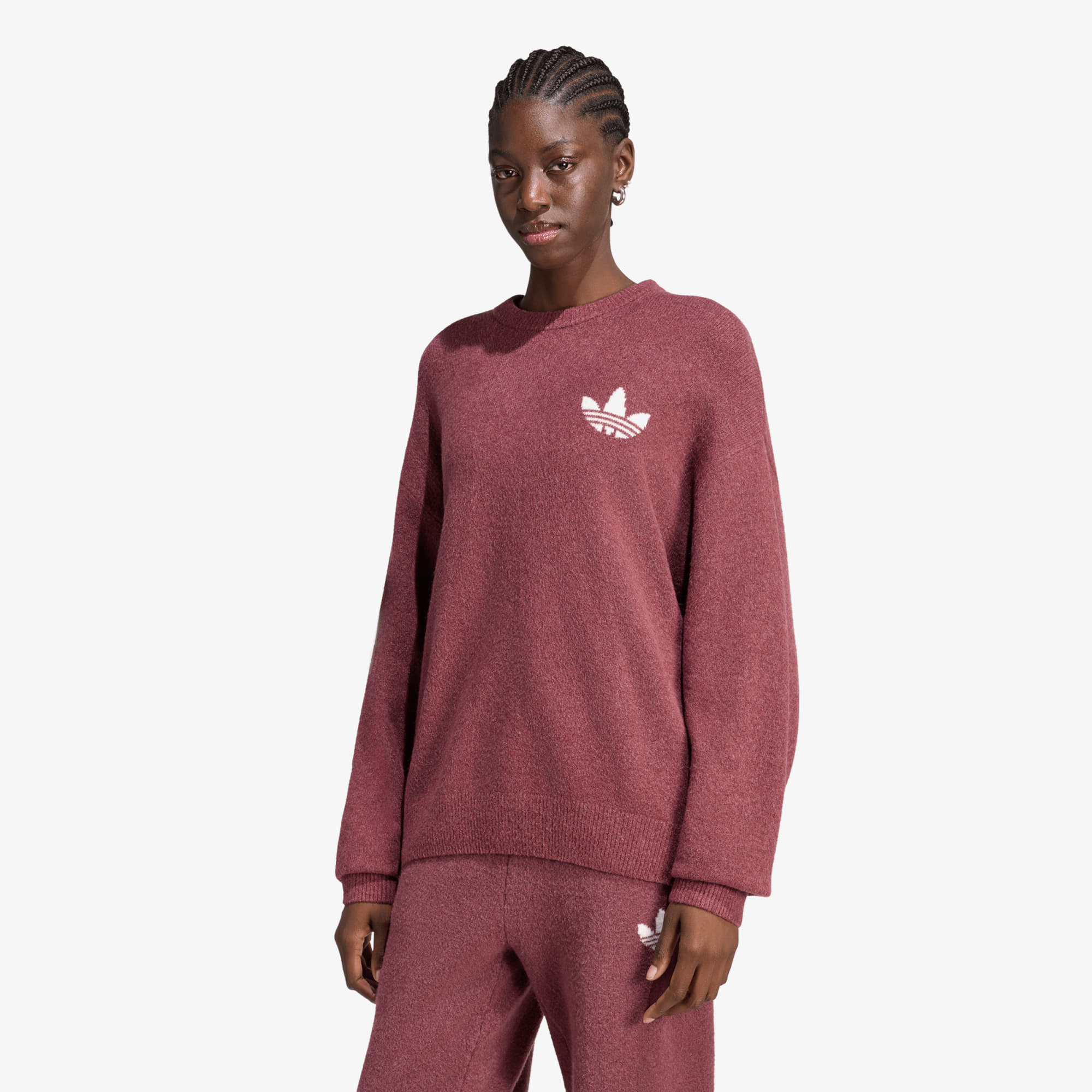 Sweater adidas Originals Athl Dept Knitted Sweater Quiet Crimson XL