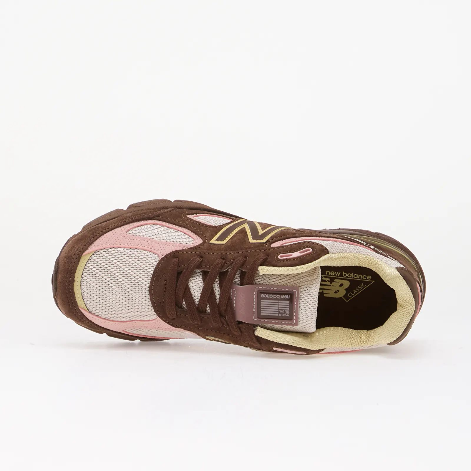 Herenschoenen New Balance 990v4 Pumpernickel/ Pink Chalk/ Alabaster