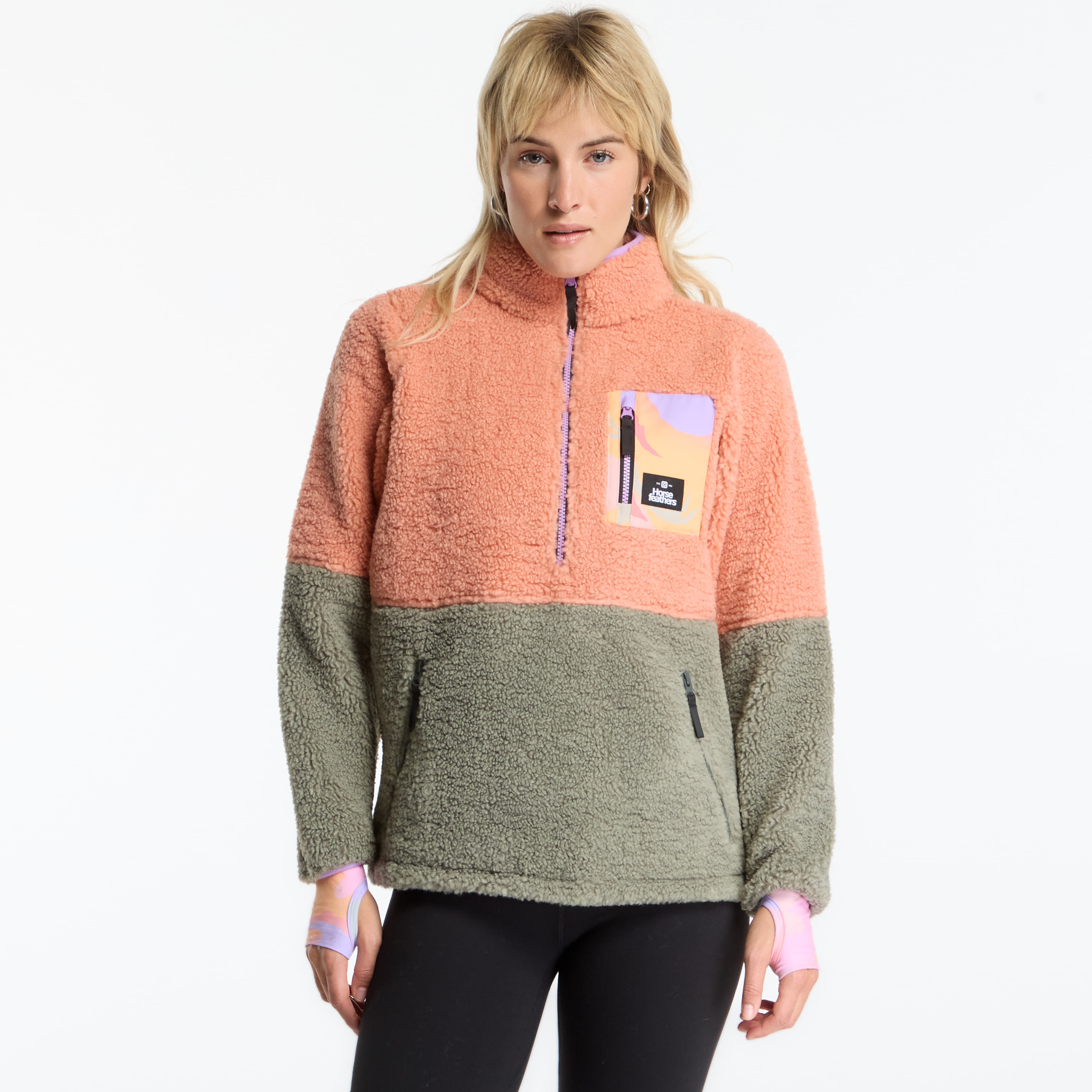Sweatshirt Horsefeathers Elvira Sweatshirt Papaya Punch XS