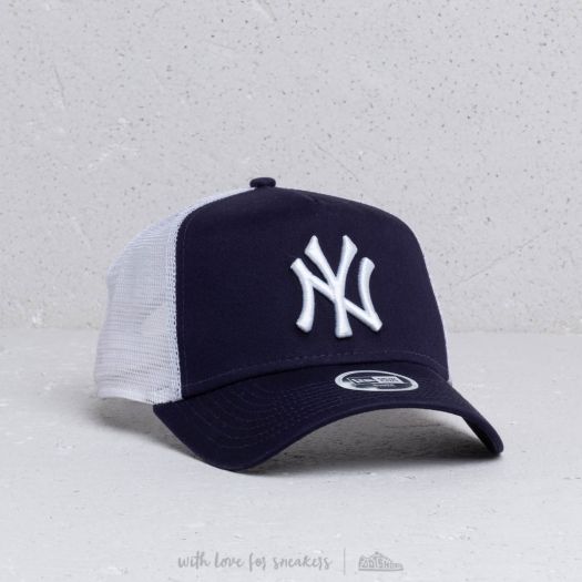 新品❤️anew New Era A Frame MLB Essential New York Yankees Trucker Cap Navy