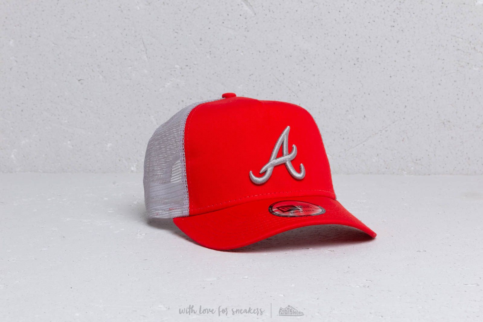 Caps New Era A Frame MLB Essential Atlanta Braves Trucker Cap Red/ Grey