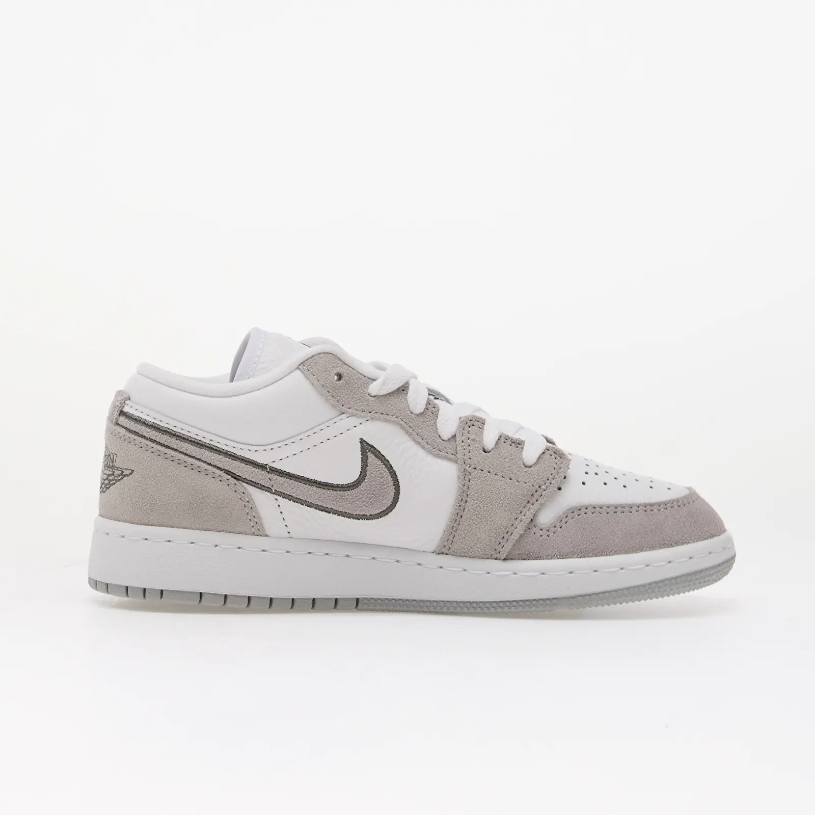 Kids' sneakers and shoes Air Jordan 1 Low SE Kids White/ Wolf Grey-Iron Grey