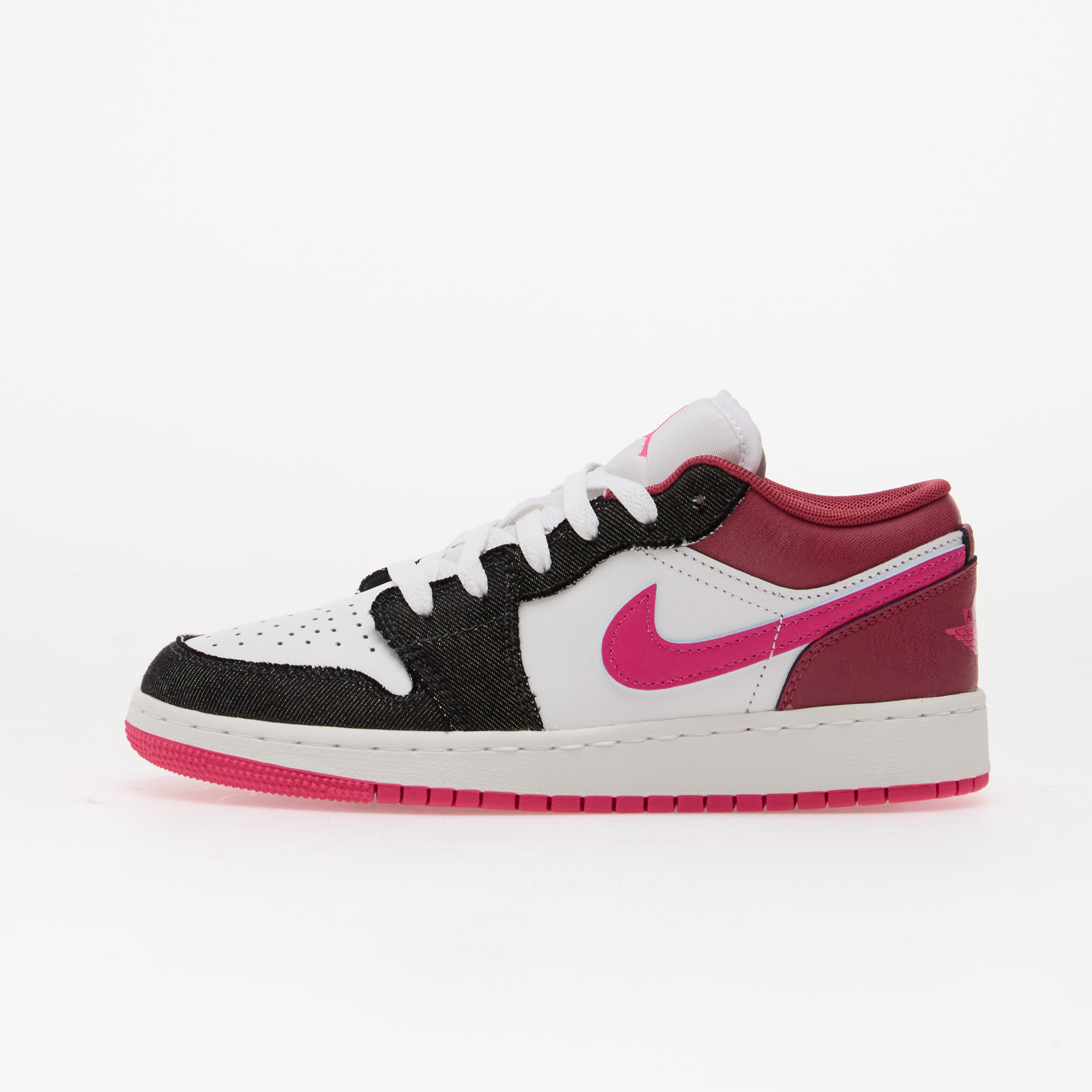 Air Jordan 1 Low SE Kids Off Noir/ Desert Pink-White-Desert Pink 6Y