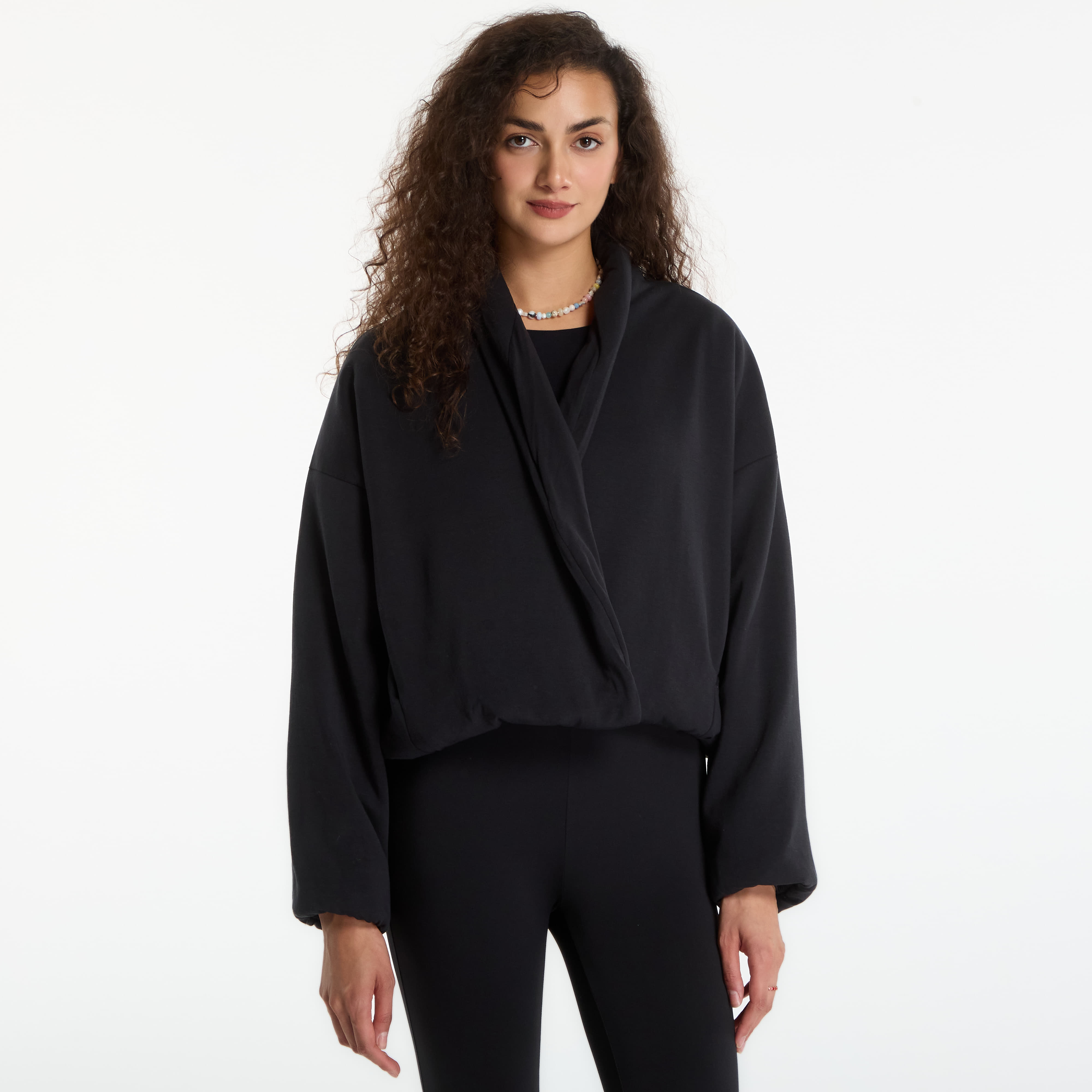 Jacket Nike 24.7 ImpossiblySoft Plush Therma-FIT Shawl Jacket Black/ Dk Smoke Grey M