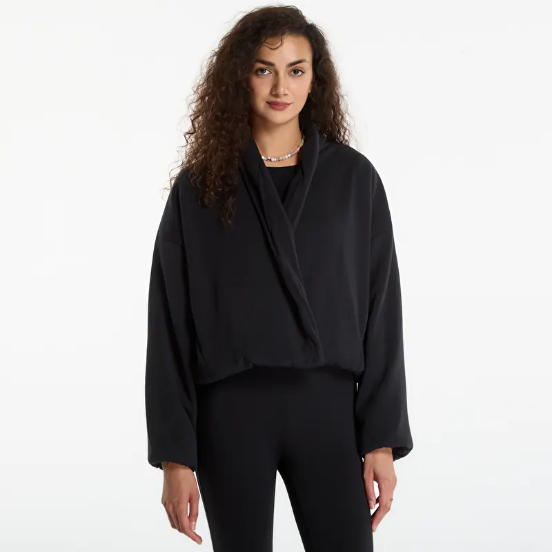 Μπουφάν Nike 24.7 ImpossiblySoft Plush Therma-FIT Shawl Jacket Black/ Dk Smoke Grey