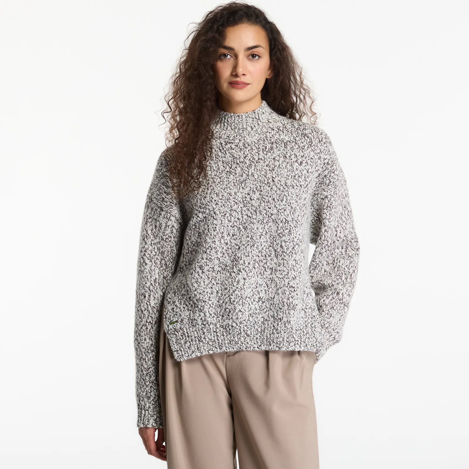 Dámské svetry Lacoste Turtleneck Sweaters Lapland/Oxalis-Black