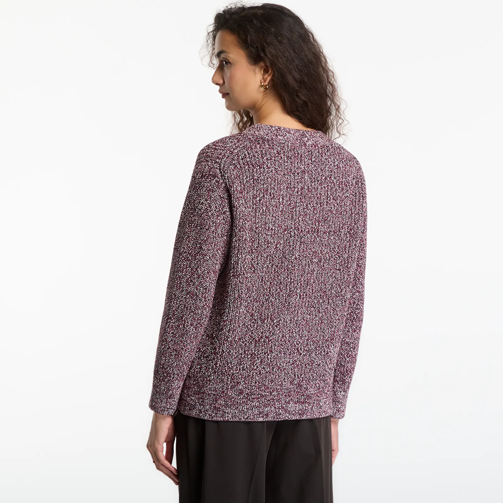 Женские свитера Calvin Klein Jeans Chunky Cotton Mouline Cardigan Rhododendron