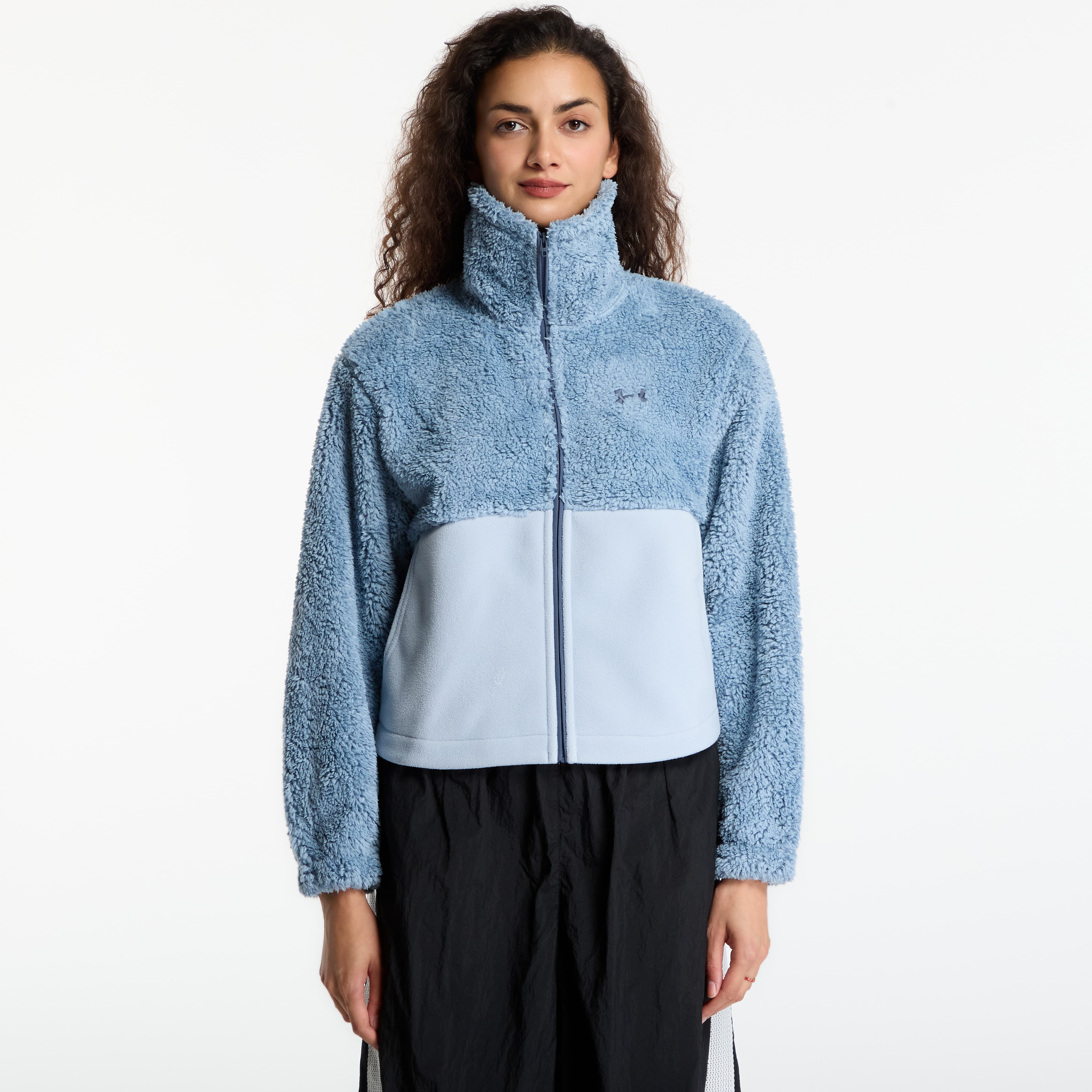 Sweatshirt Under Armour W Basecamp Fleece Fz Blue Wind S
