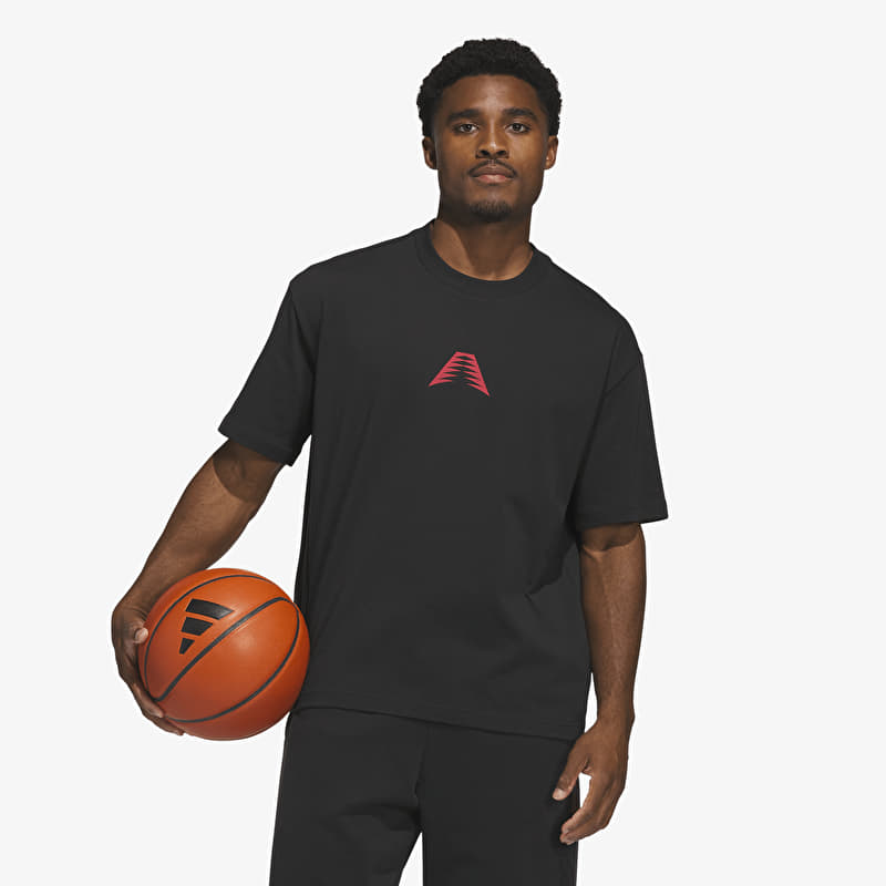 T-shirt adidas Anthony Edwards Scary Good Tee Black/ Pure Ruby