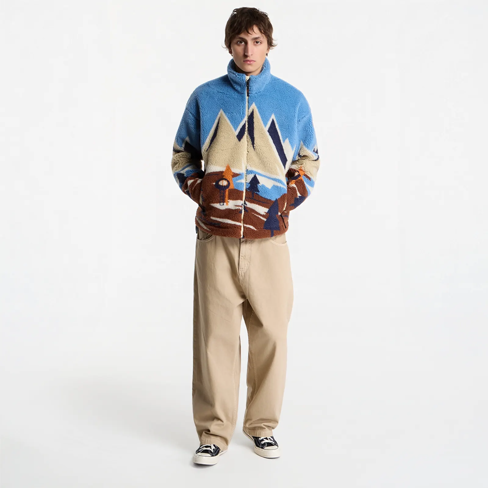 Mikiny Napapijri T-Fleece Full-Zip Fancy Mount