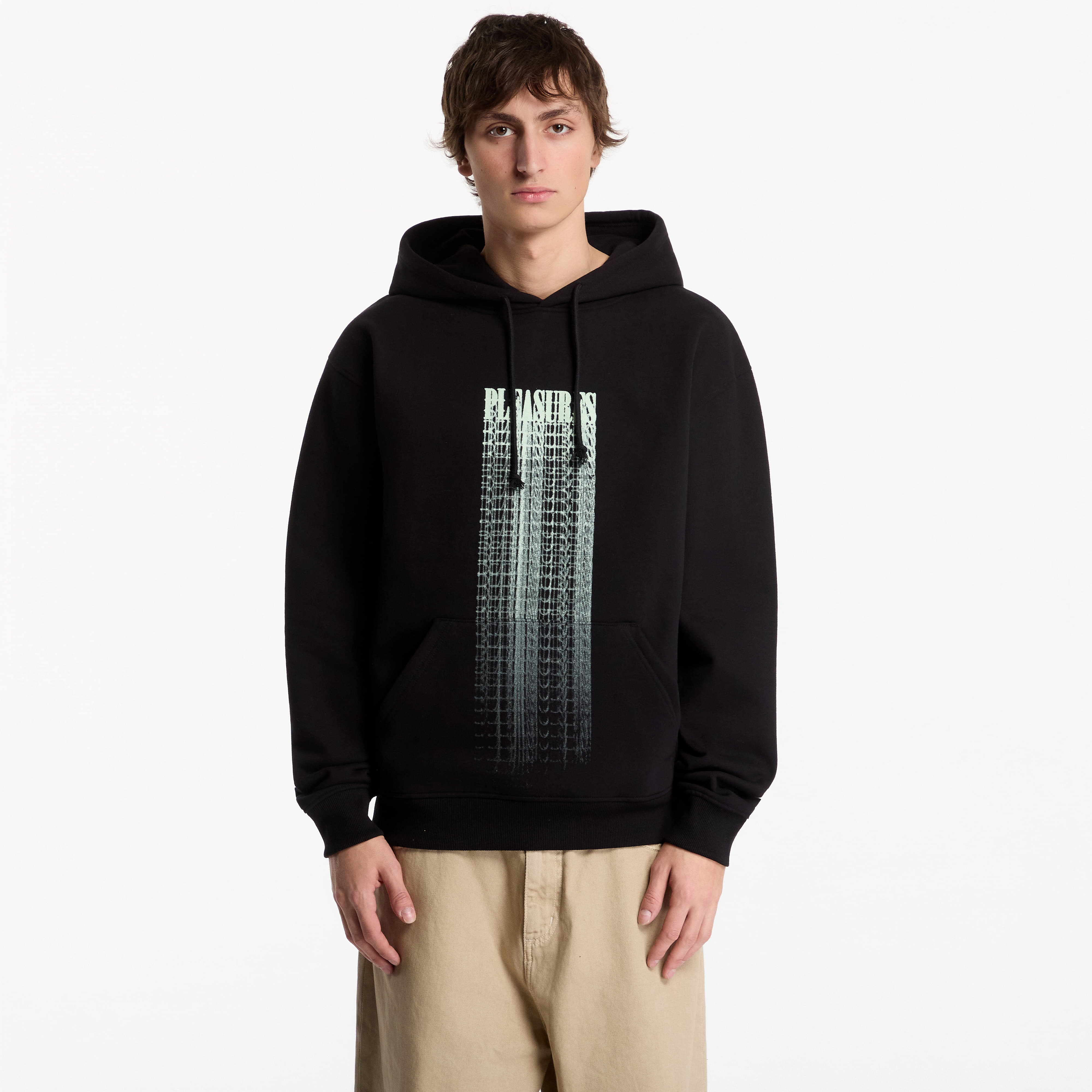 Sweatshirt PLEASURES Blurred Hoodie Black L