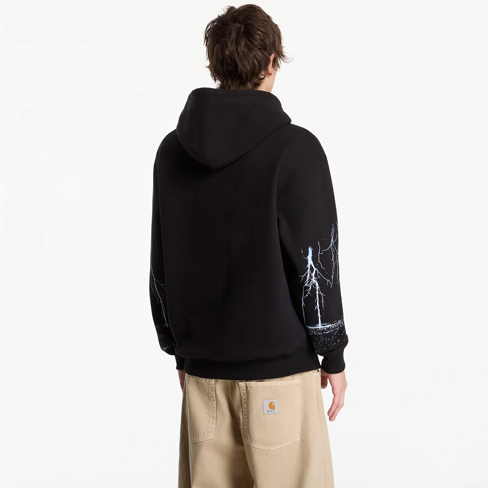Sweatjacken und Sweatshirts PLEASURES End Times Zip Hoodie Black
