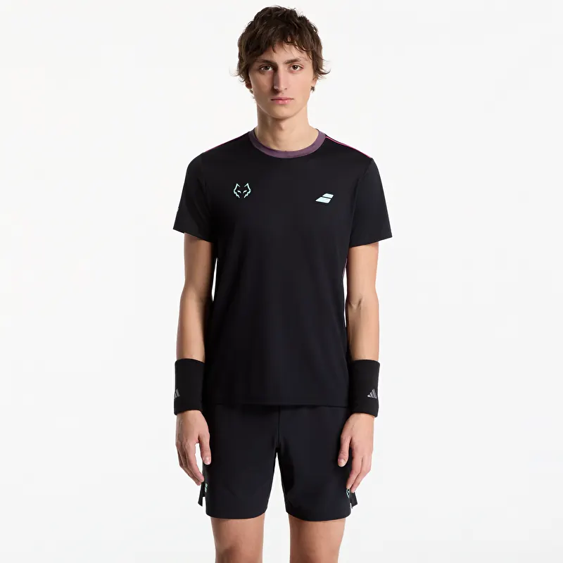 T-shirt Babolat Crew Neck Tee J. Lebron Black/ Black