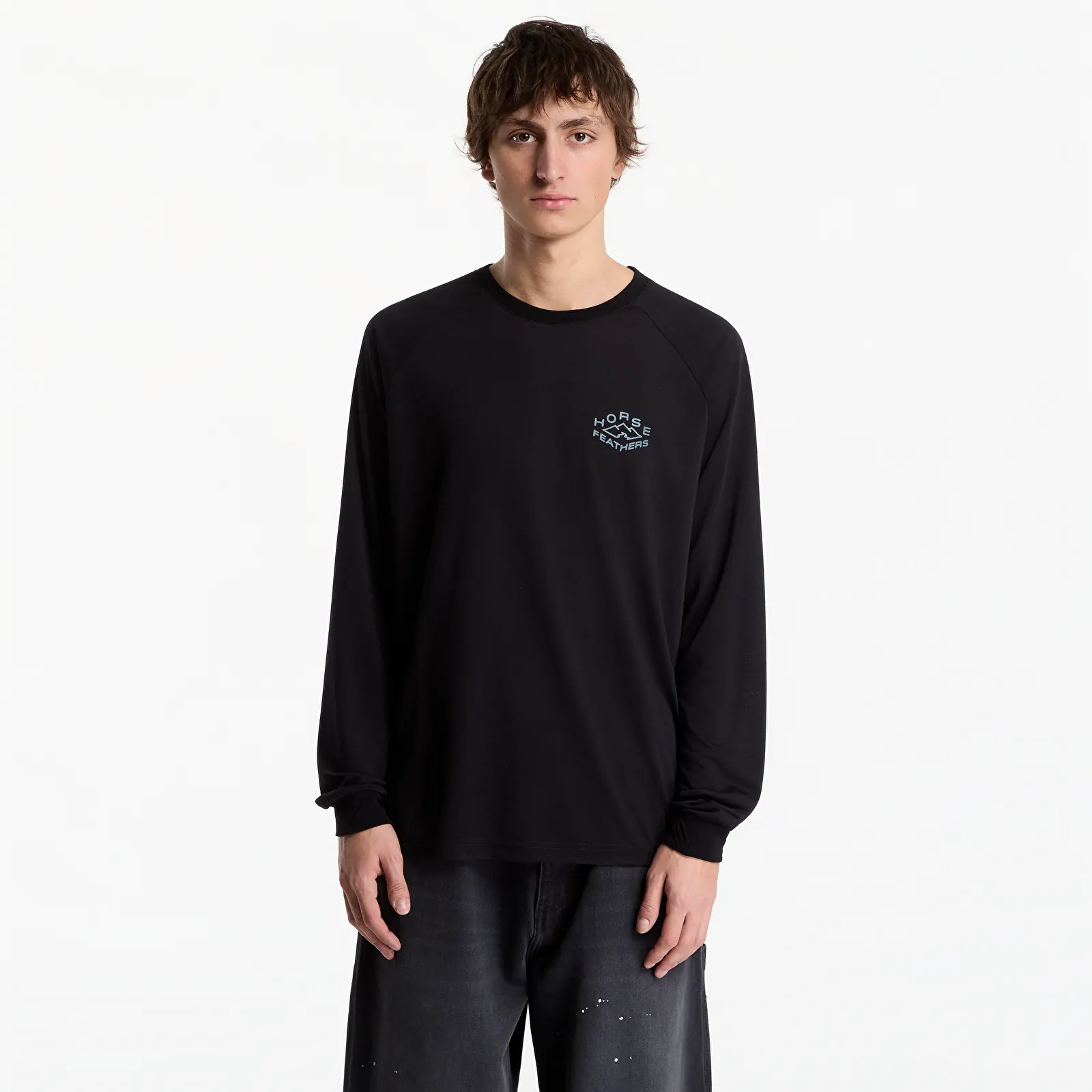 Men's T-shirts Horsefeathers Shank Ls T-Shirt Black