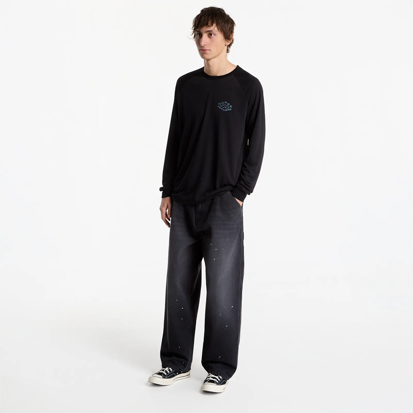 Men's T-shirts Horsefeathers Shank Ls T-Shirt Black
