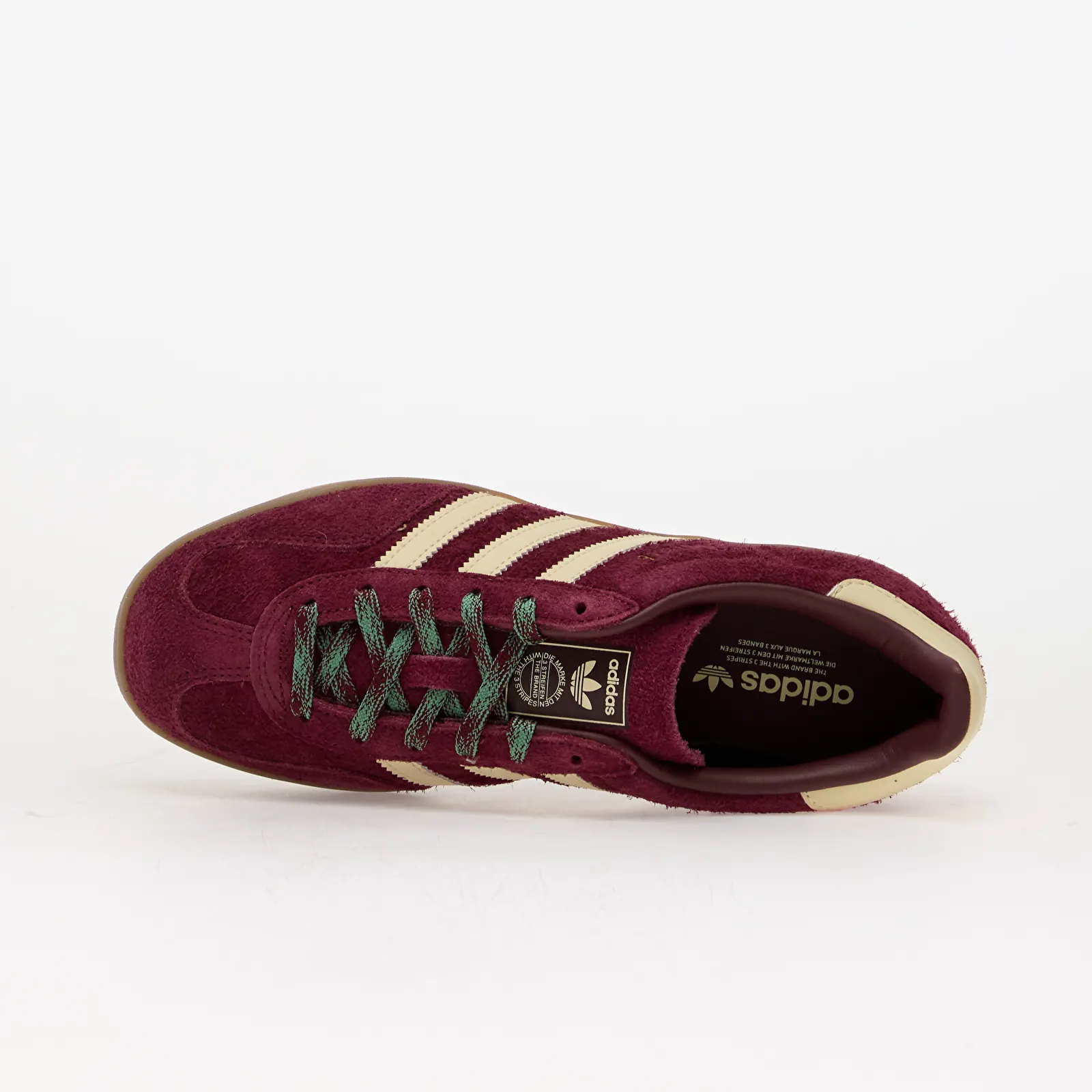 Women's shoes adidas Gazelle Indoor Maroon/ Warm Vanilla/ Blanch Green