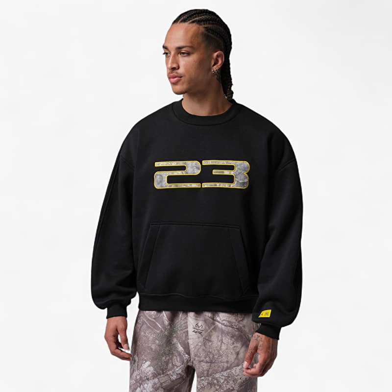 Sweatshirt Jordan Brooklyn Realtree Crew-Neck Sweatshirt Black/ Bright Citron