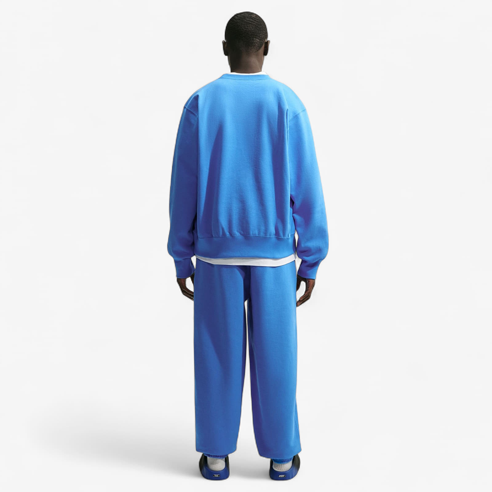 Hættetrøjer til mænd Nike Energy Fleece Crew-Neck Sweatshirt Lt Photo Blue