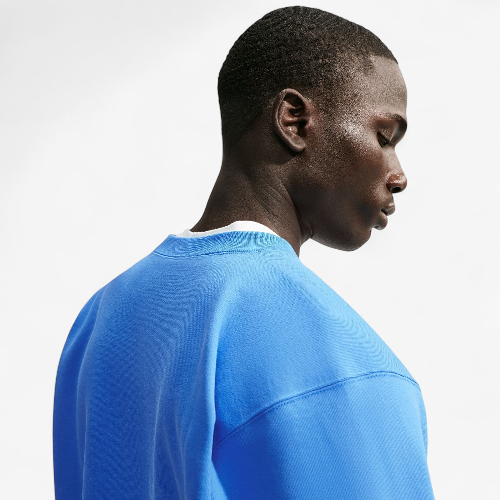 Hættetrøjer til mænd Nike Energy Fleece Crew-Neck Sweatshirt Lt Photo Blue