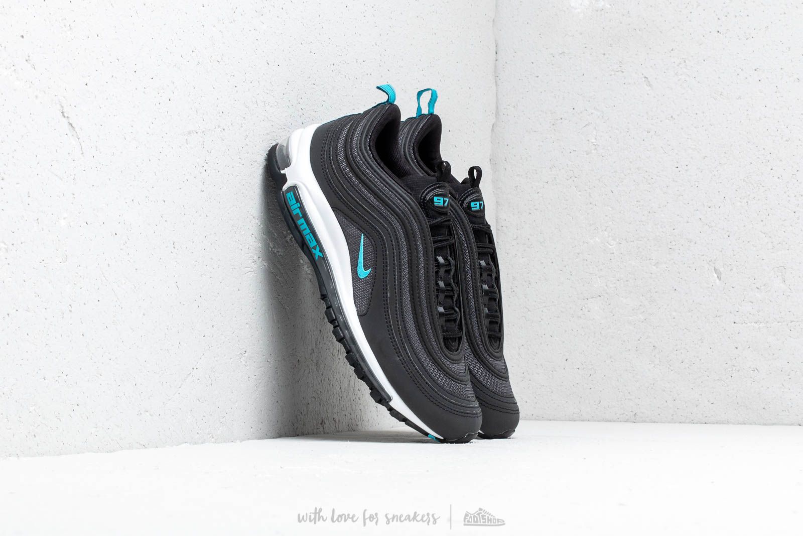 Men s shoes Nike Air Max 97 Black Blue Fury Dark Grey Footshop