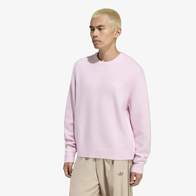 Chandail adidas Trefoil Essentials Fully Knit Sweater Clear Pink