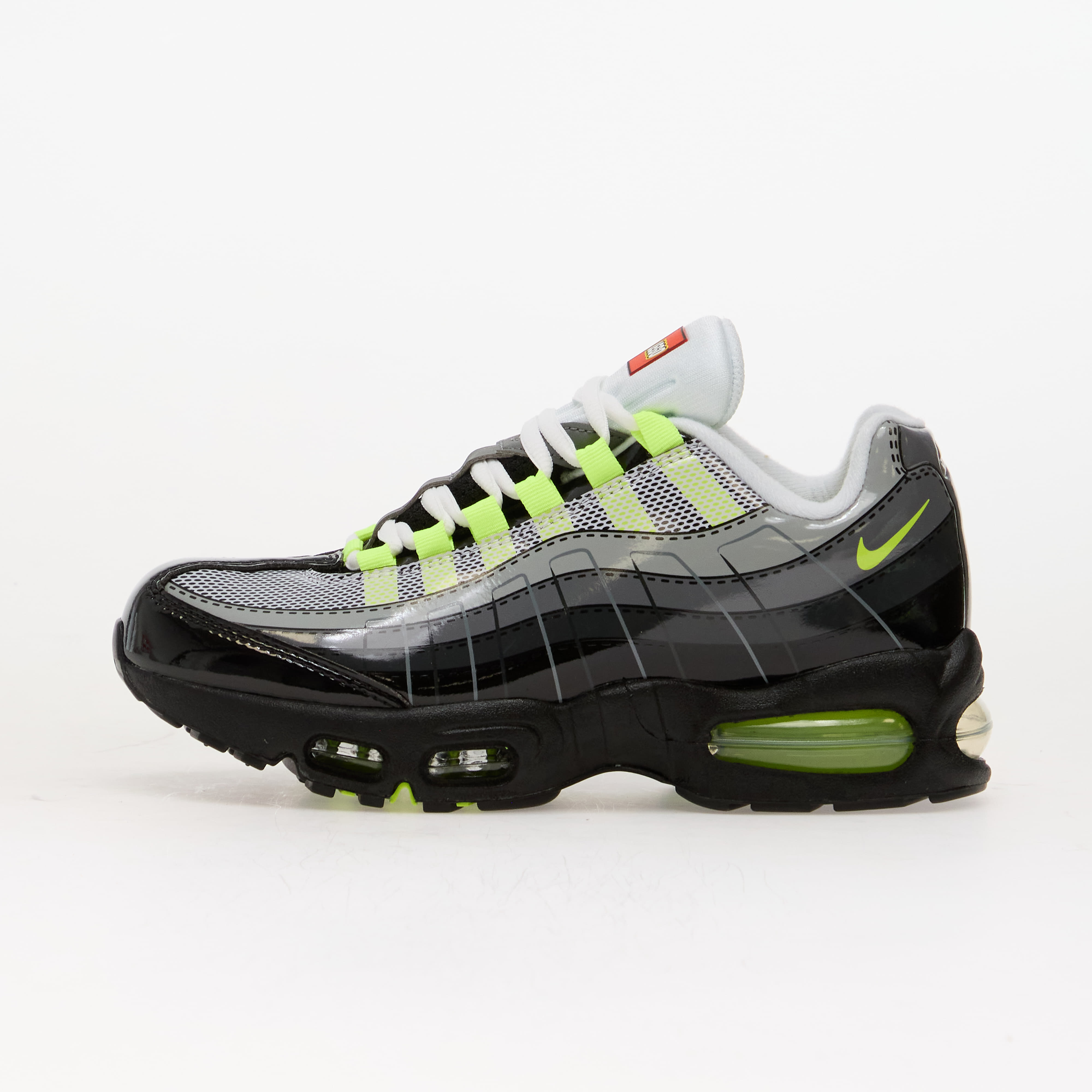 Nike x LEGO Air Max 95 Kids Black/ Metallic Silver-Dk Smoke Grey 6Y